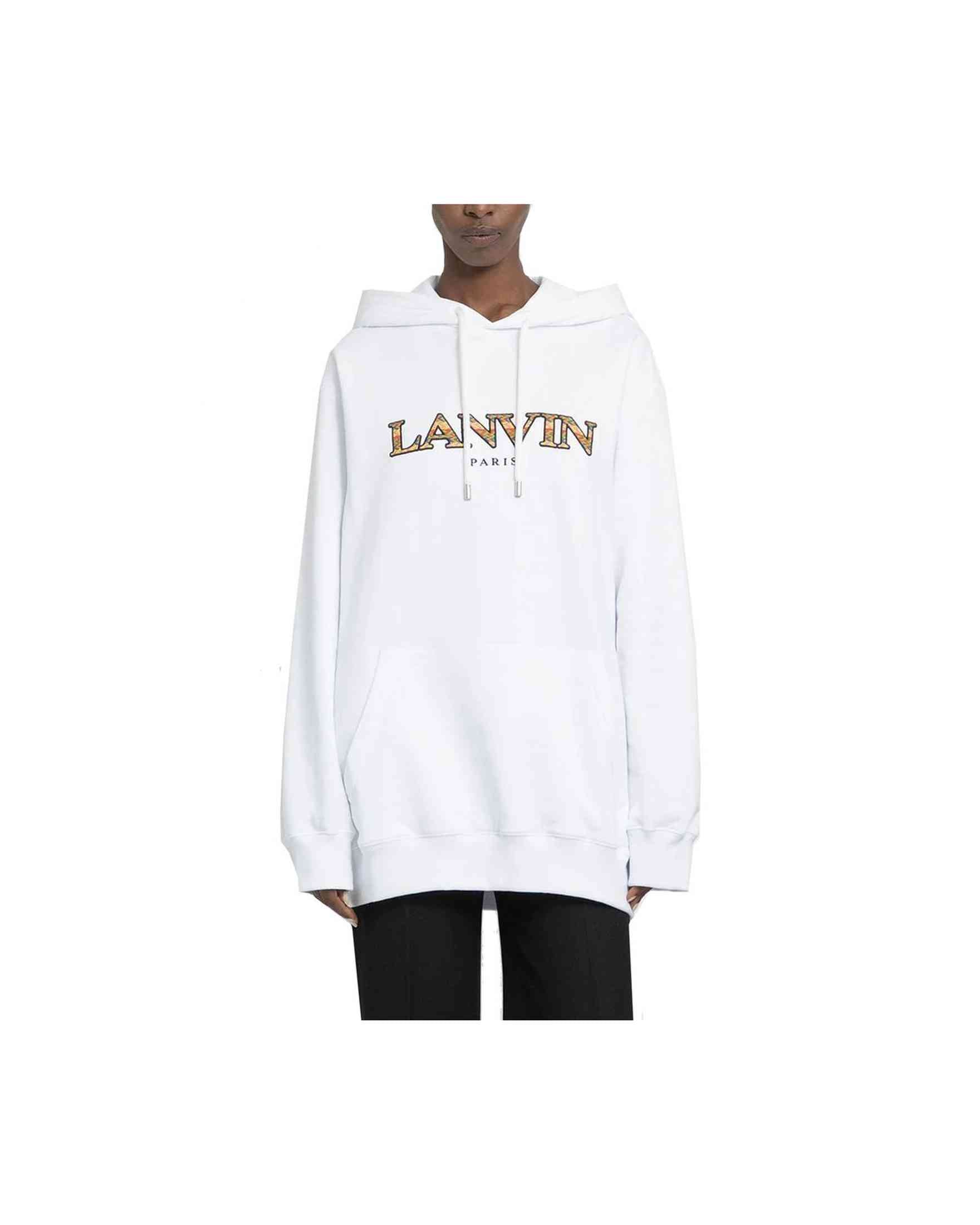 Lanvin Oversized Logo Hoodie Sweat-Shirt Glam Steals