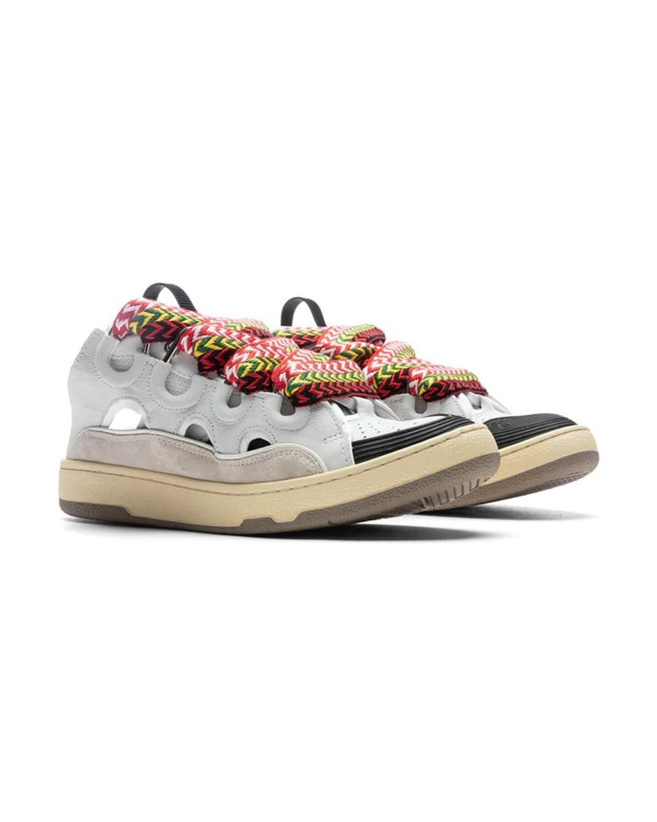 Lanvin White Calfskin Chunky Sneakers Glam Steals