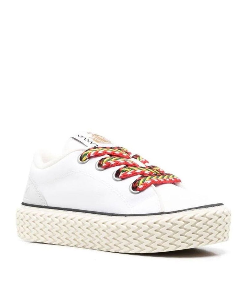 Lanvin White Cotton Low Top Sneakers
