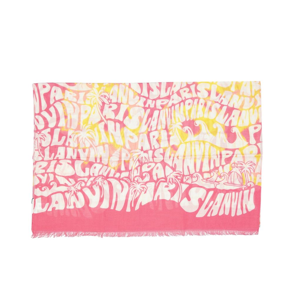 Lanvin Wool Printed Scarf Glam Steals