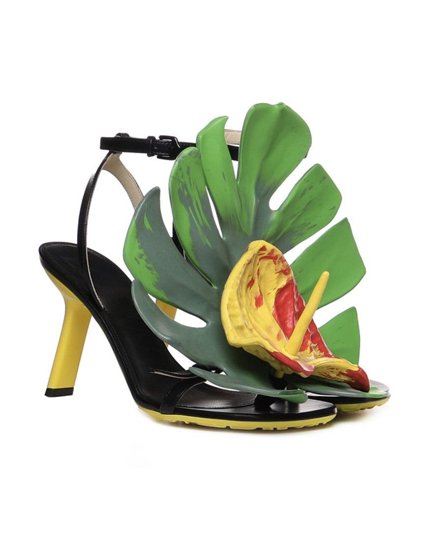 Loewe Leather Lamb Stiletto Heel Sandals Heels