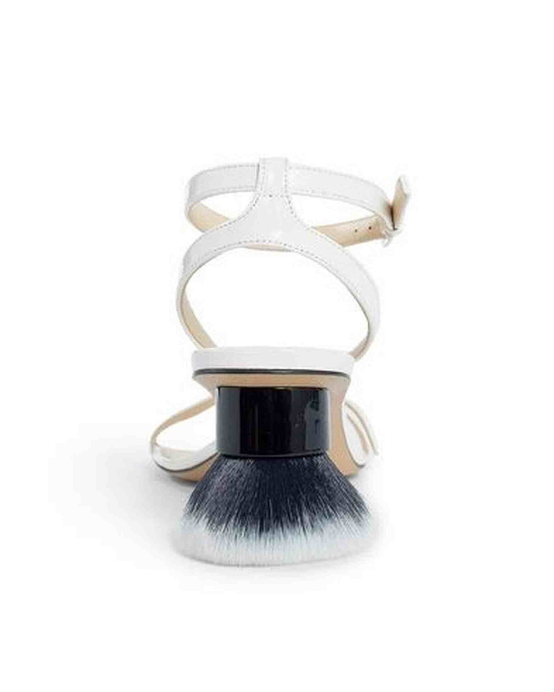 Loewe Leather Petal Brush Sandals Glam Steals