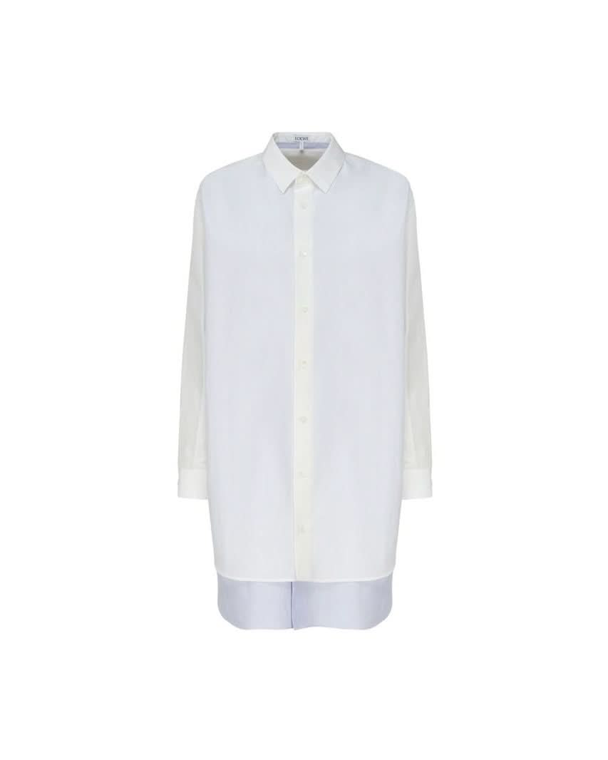 Loewe White Cotton Casual Dress Glam Steals