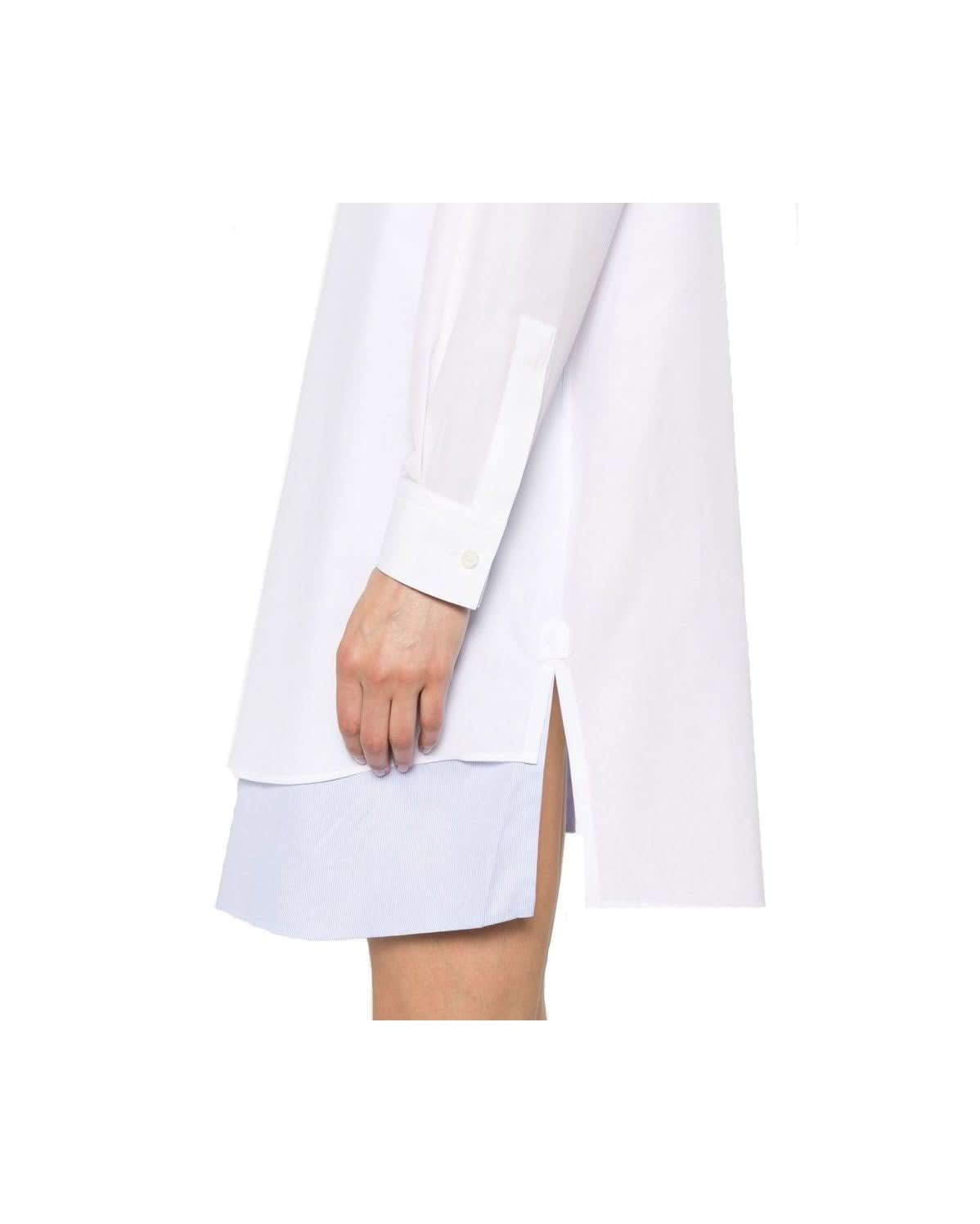 Loewe White Cotton Casual Dress Glam Steals