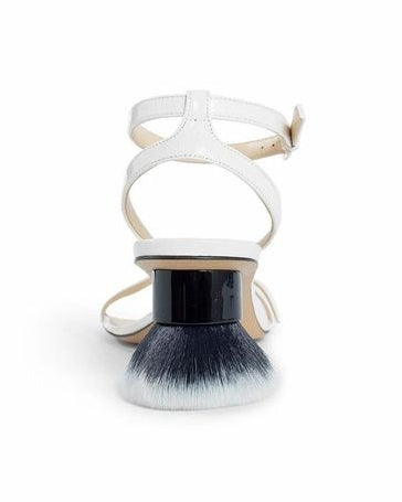 Loewe White Leather Lamb Strap Sandals Glam Steals