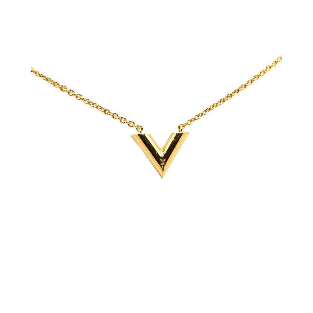 Louis Vuitton Gold Metal Necklace Glam Steals
