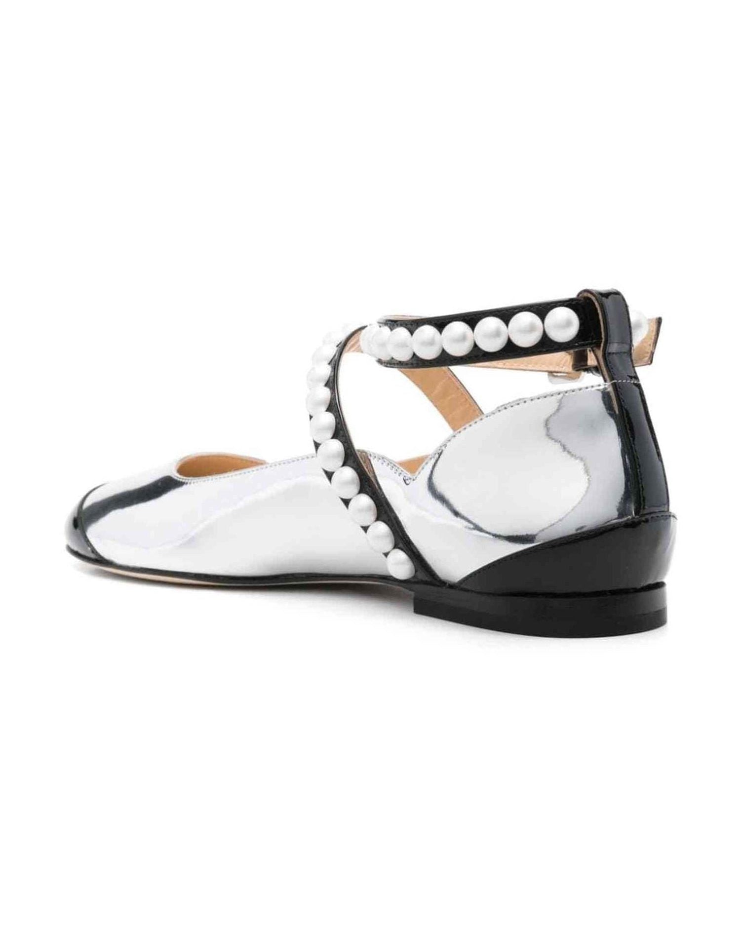 Mach & Mach Silver Flat Shoes Glam Steals