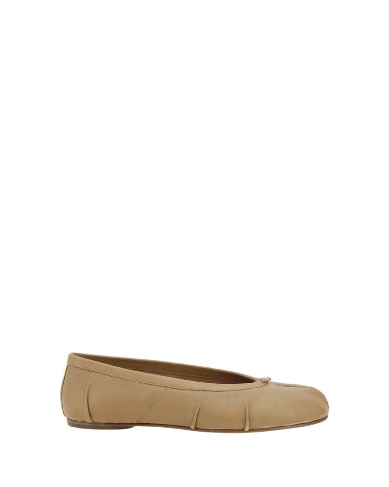 Maison Margiela Beige Lamb Ovis Aries Ballet Flats