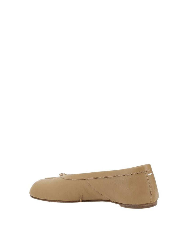 Maison Margiela Beige Lamb Ovis Aries Ballet Flats