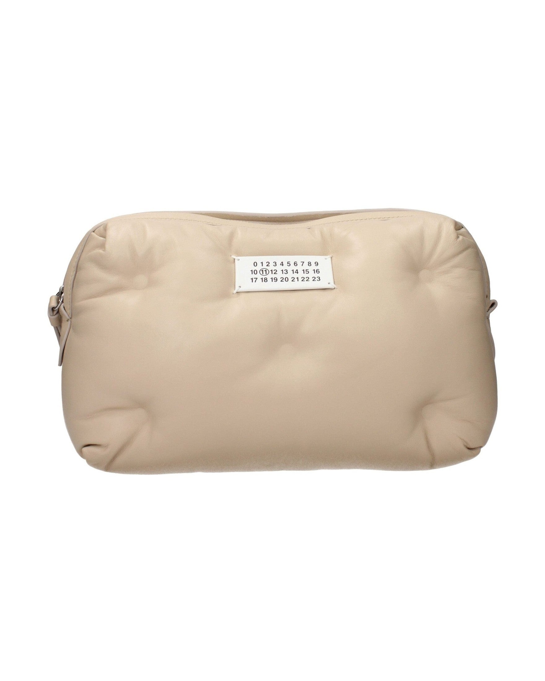 Maison Margiela Beige Leather Clutch Bag Clutch Bags