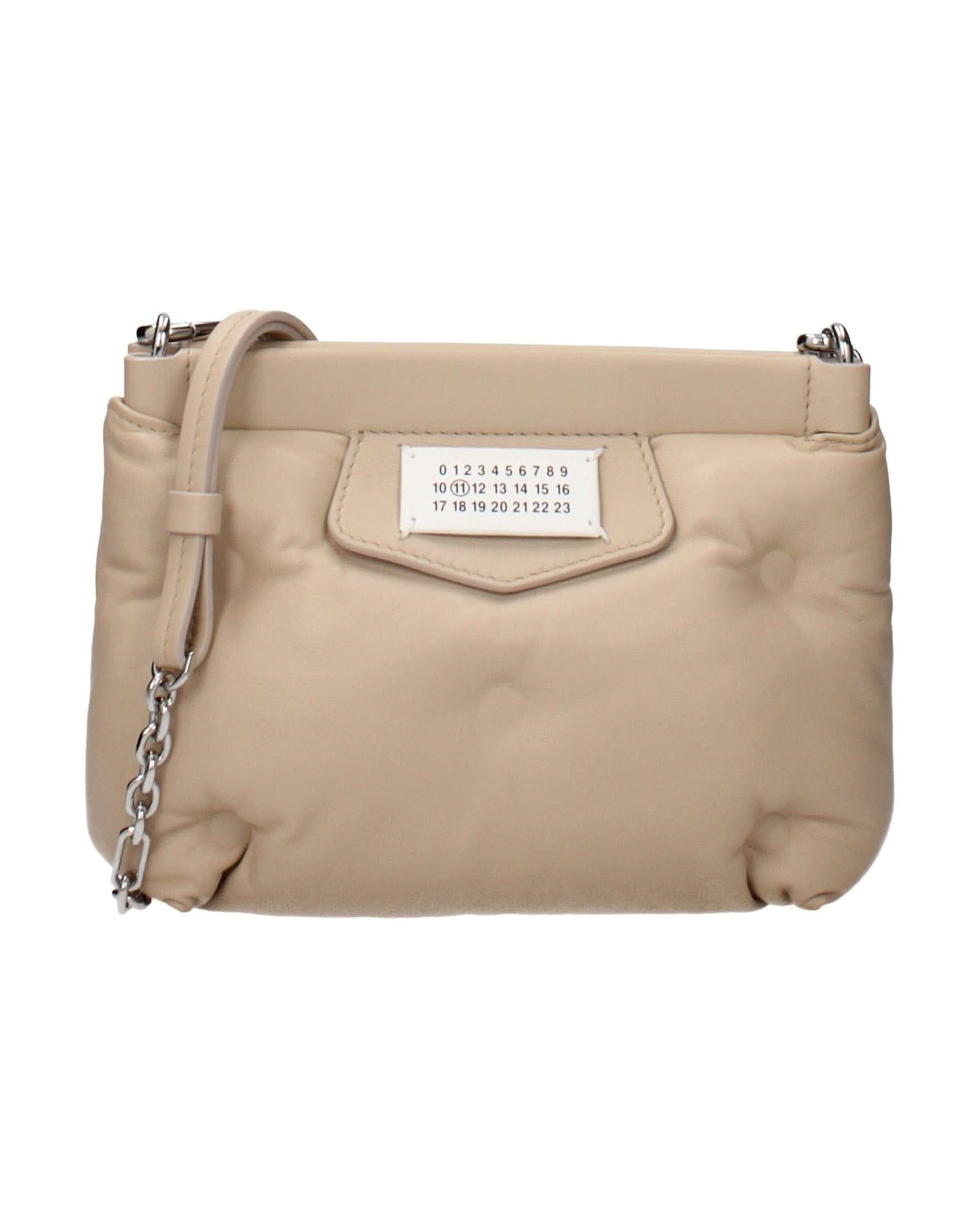 Maison Margiela Beige Leather Crossbody Bag Cross Body Bags