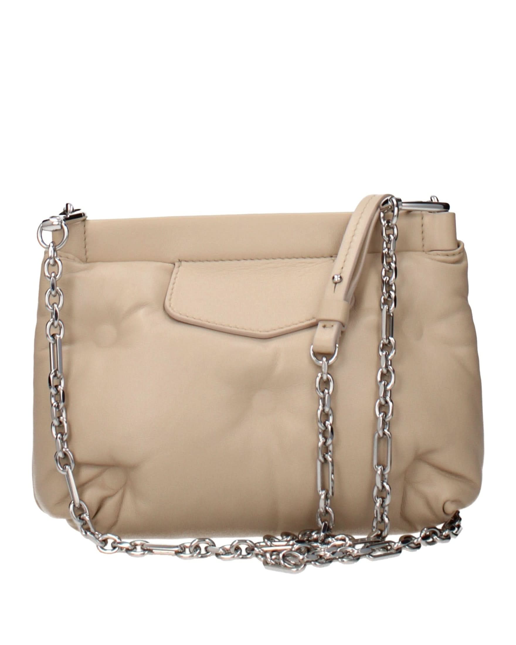 Maison Margiela Beige Leather Crossbody Bag Cross Body Bags