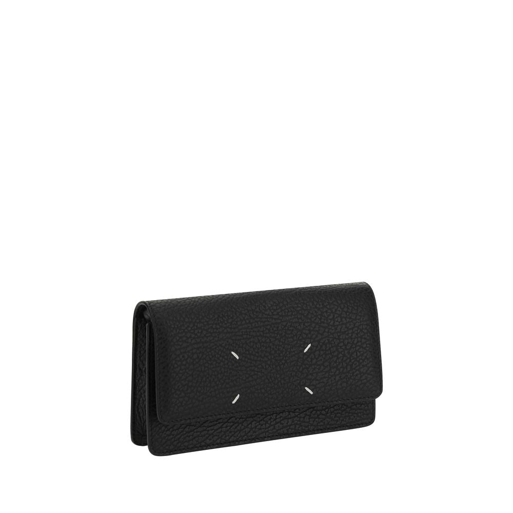 Maison Margiela Black Calf Leather Bos Taurus Wallet Glam Steals