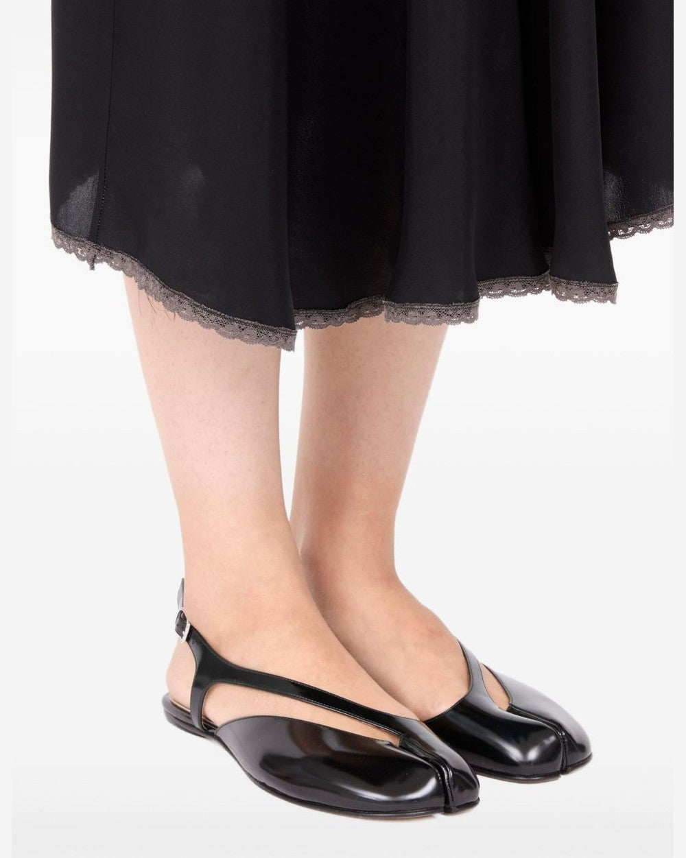 Maison Margiela Black Flat Shoes Glam Steals