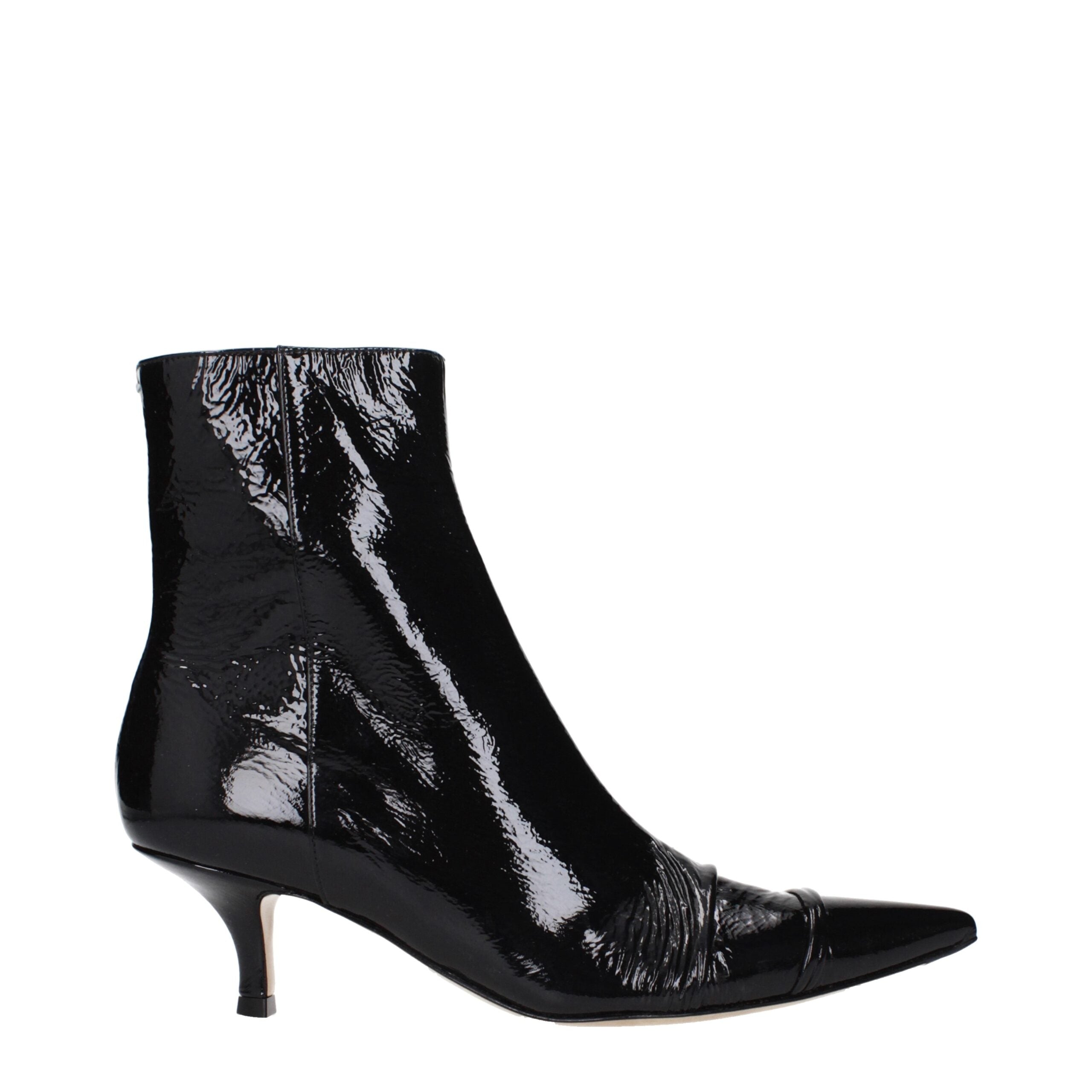 Maison Margiela Black Leather Ankle Boots Glam Steals