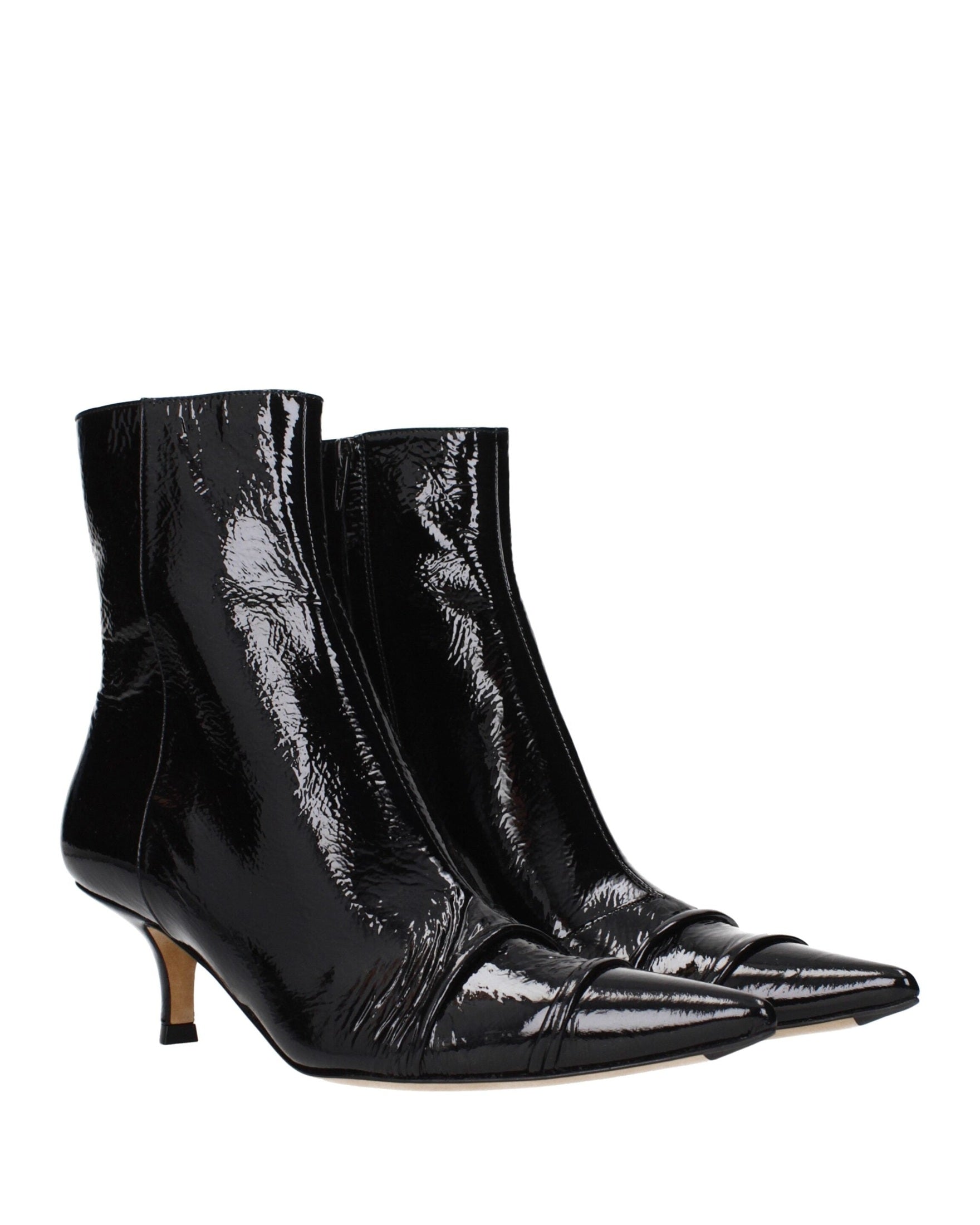Maison Margiela Black Leather Ankle Boots Boots