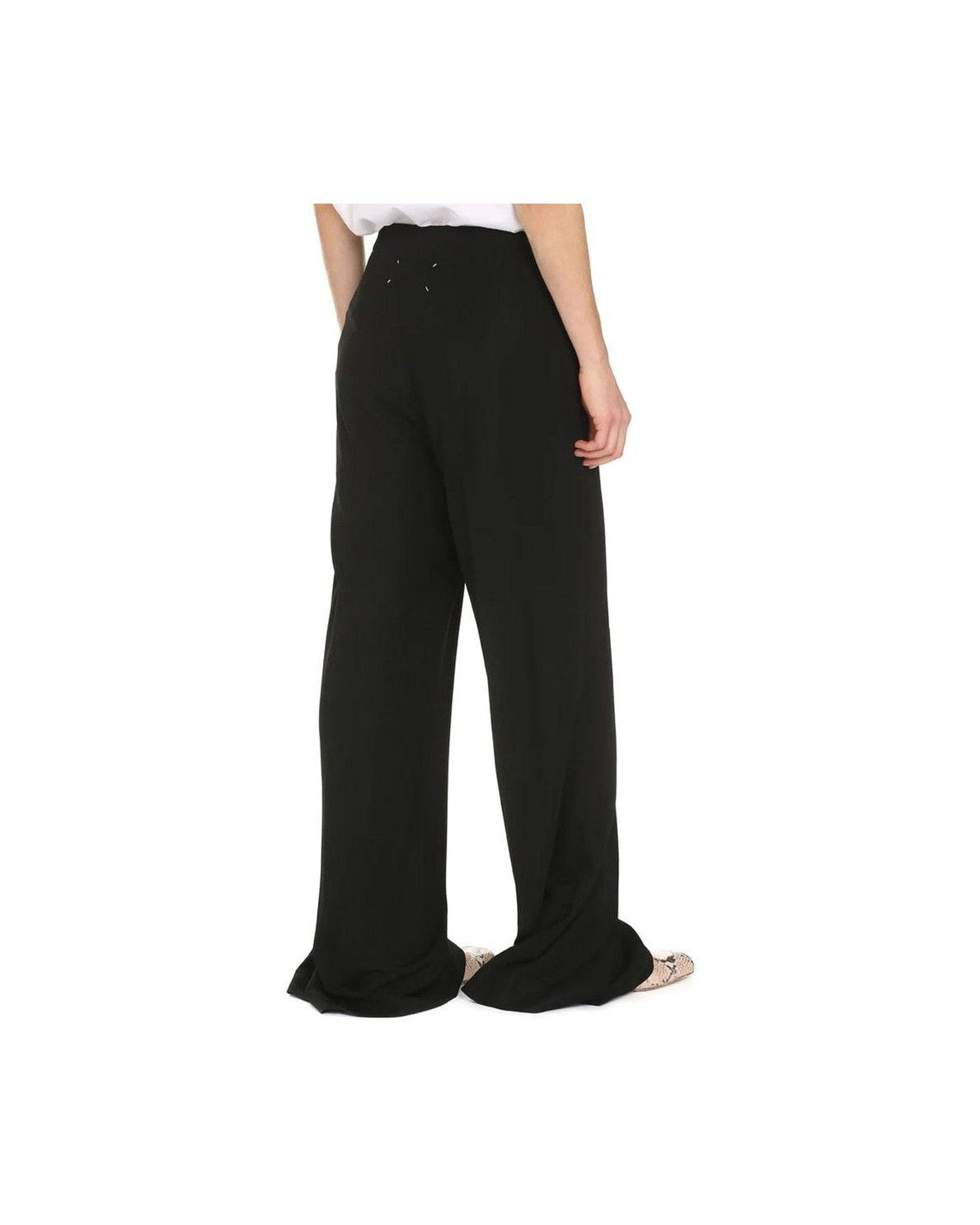 Maison Margiela Black Viscose Pant
