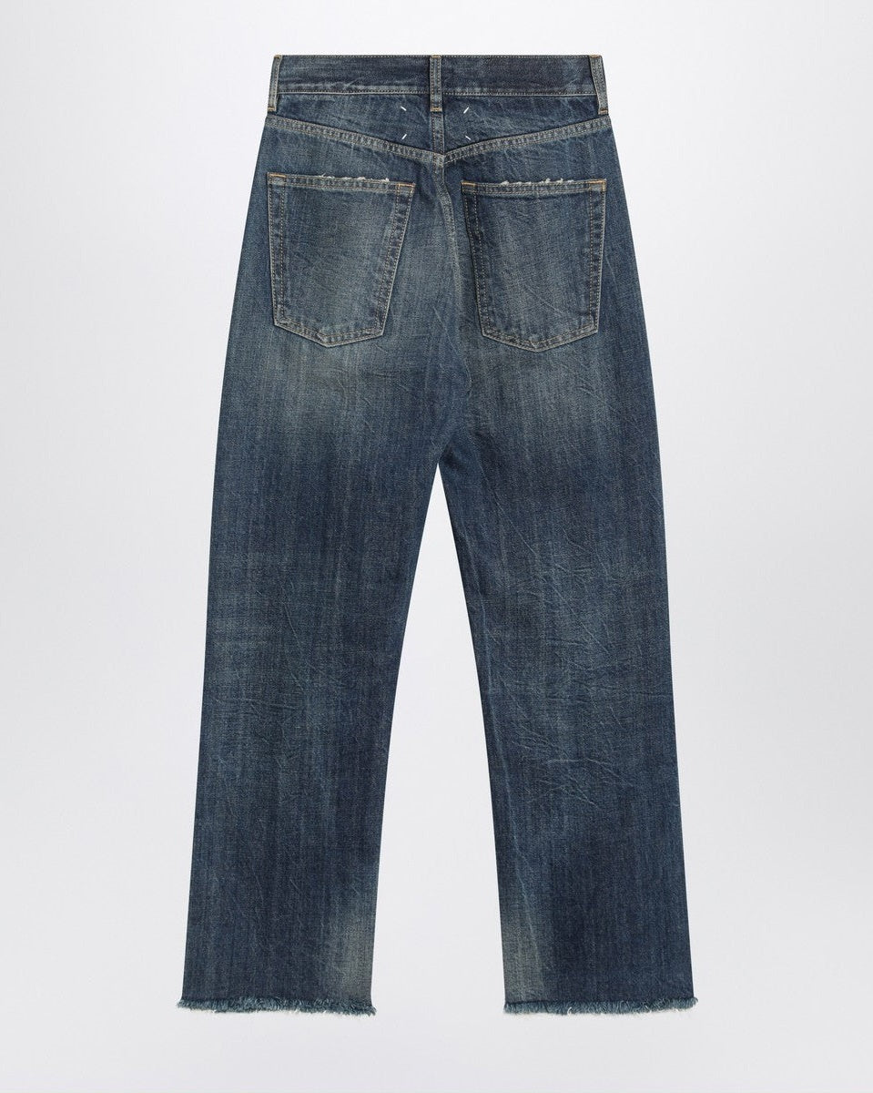 Maison Margiela Blue Denim Straight Leg Jeans Glam Steals