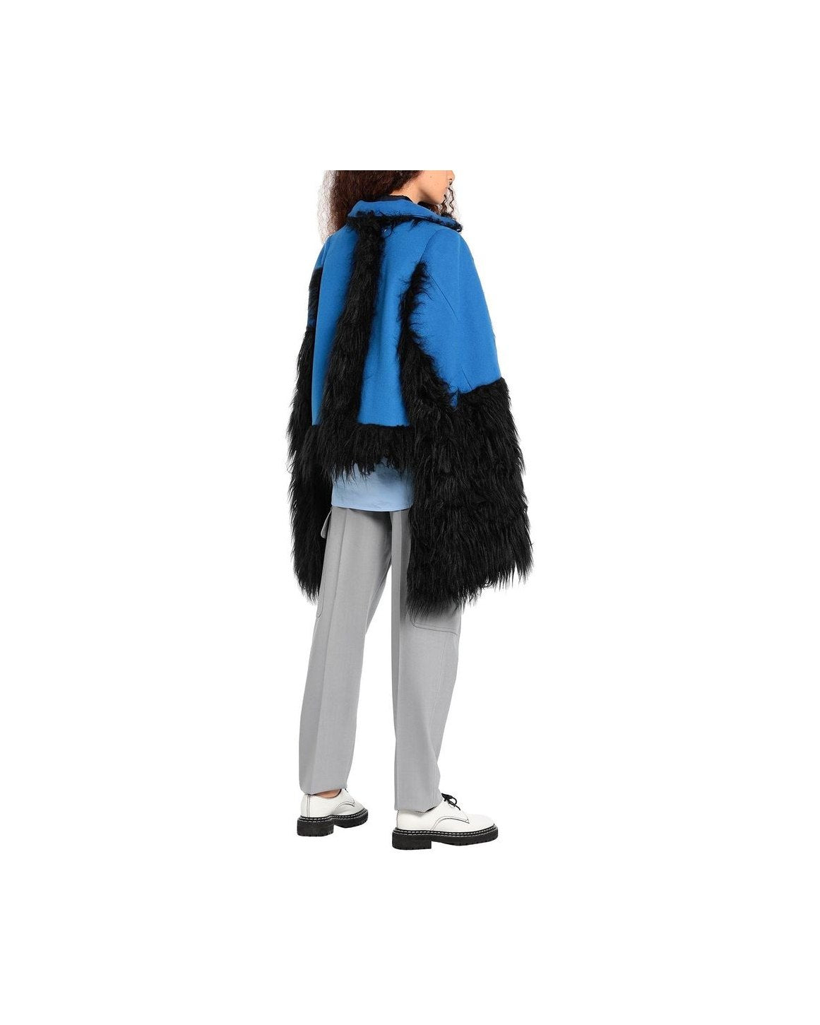 Maison Margiela Blue Wool Cloacks Glam Steals
