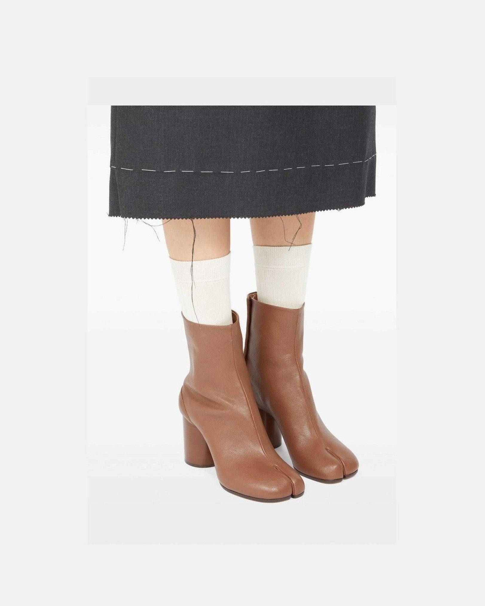 Maison Margiela Brown Leather Boots Glam Steals