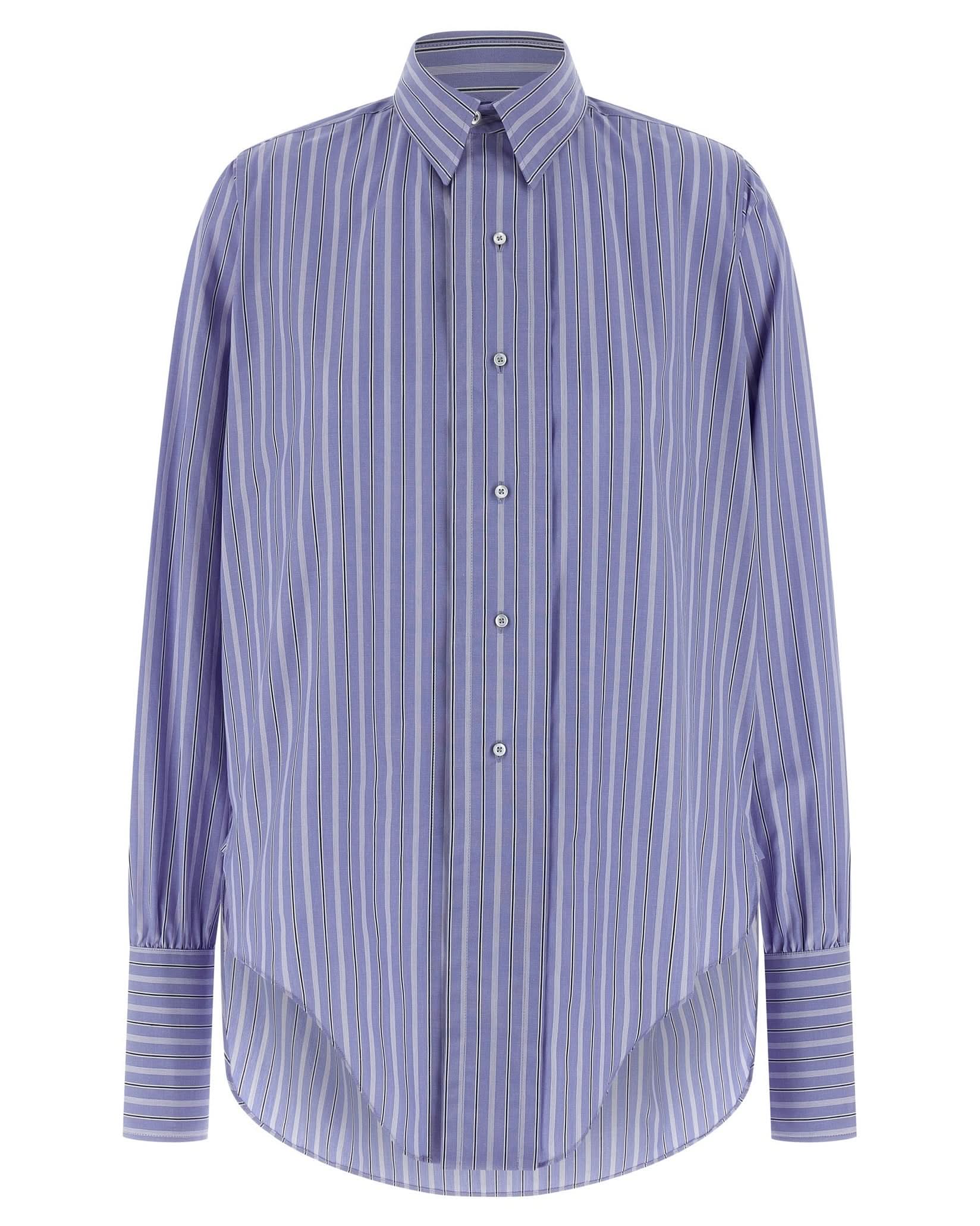 Maison Margiela Cotton Striped Shirt Glam Steals
