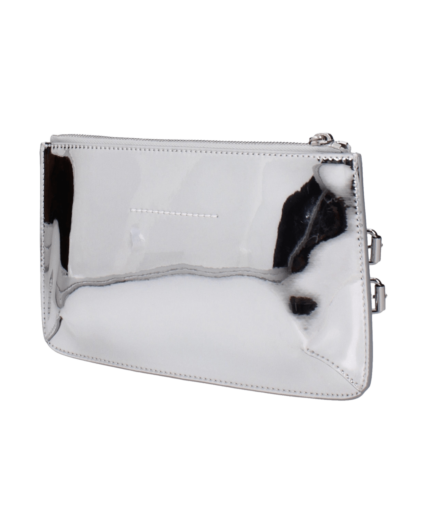 Maison Margiela Gray Leather Clutch Bag Clutch Bags