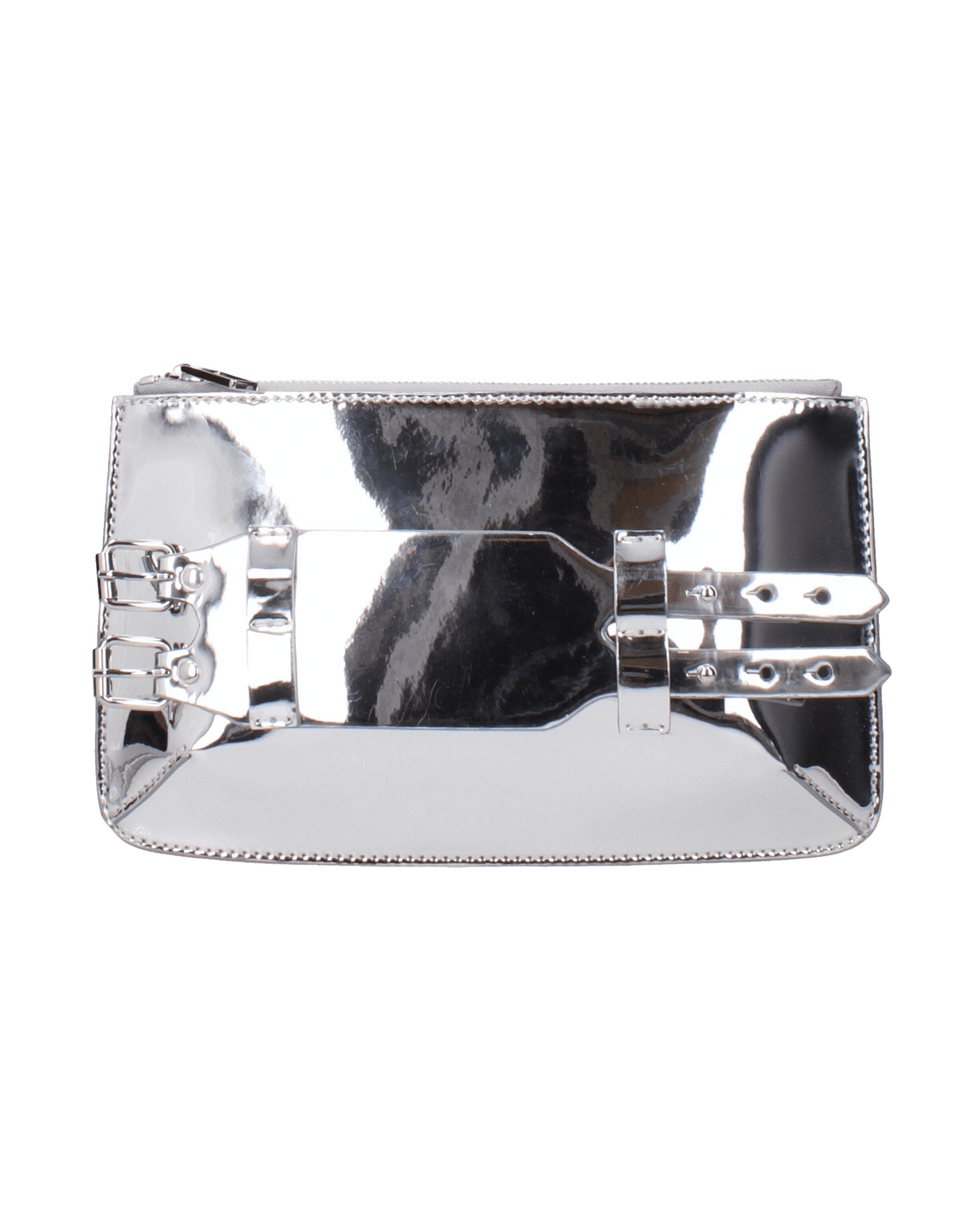 Maison Margiela Gray Leather Clutch Bag Clutch Bags