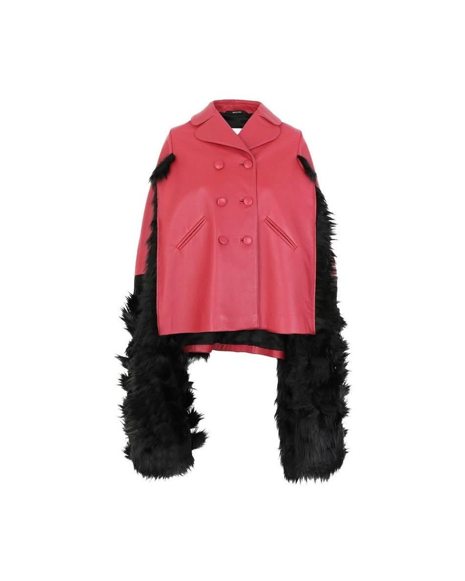 Maison Margiela Leather Cloacks Coats & Jackets
