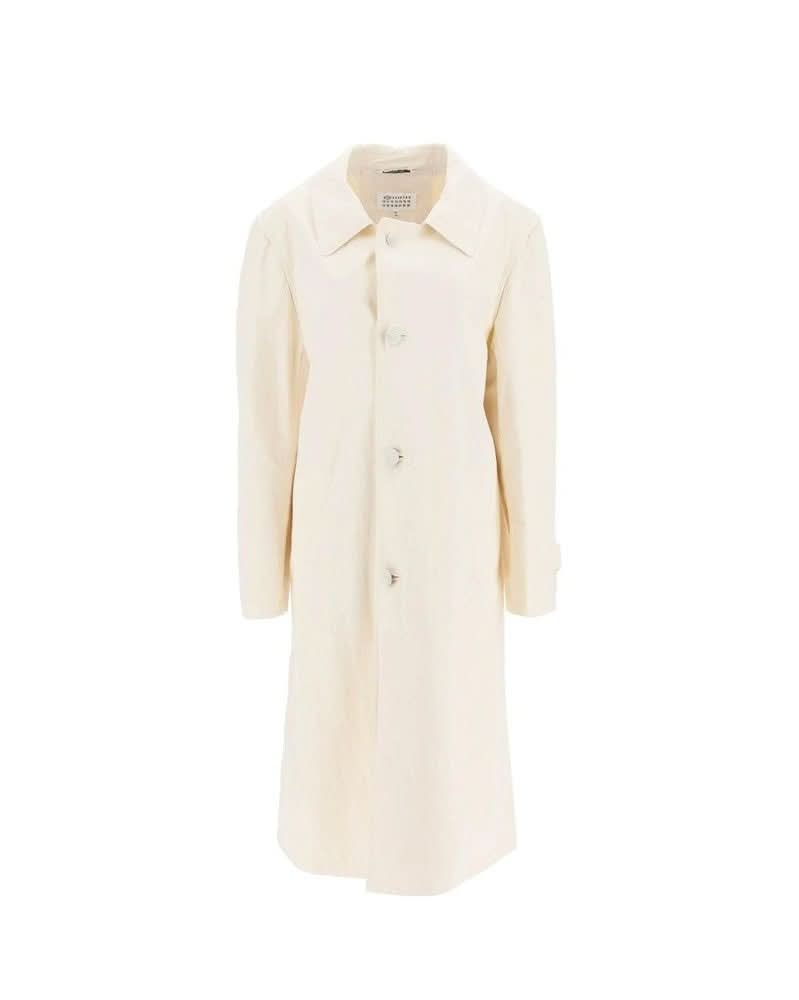 Maison Margiela White Cotton Coat Glam Steals