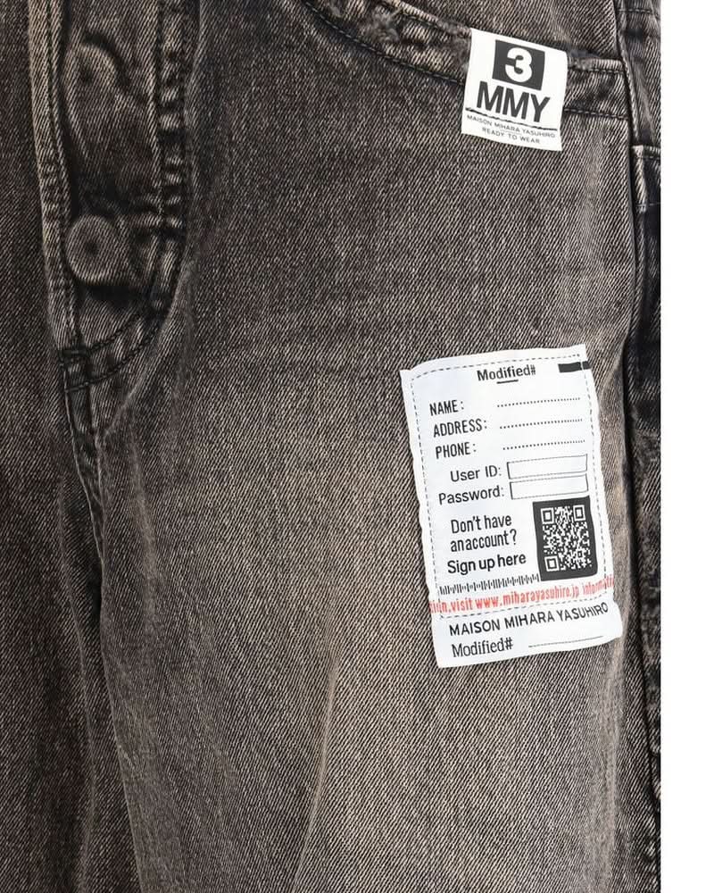 Maison Mihara Yasuhiro Black Cotton Denim Jeans Jeans