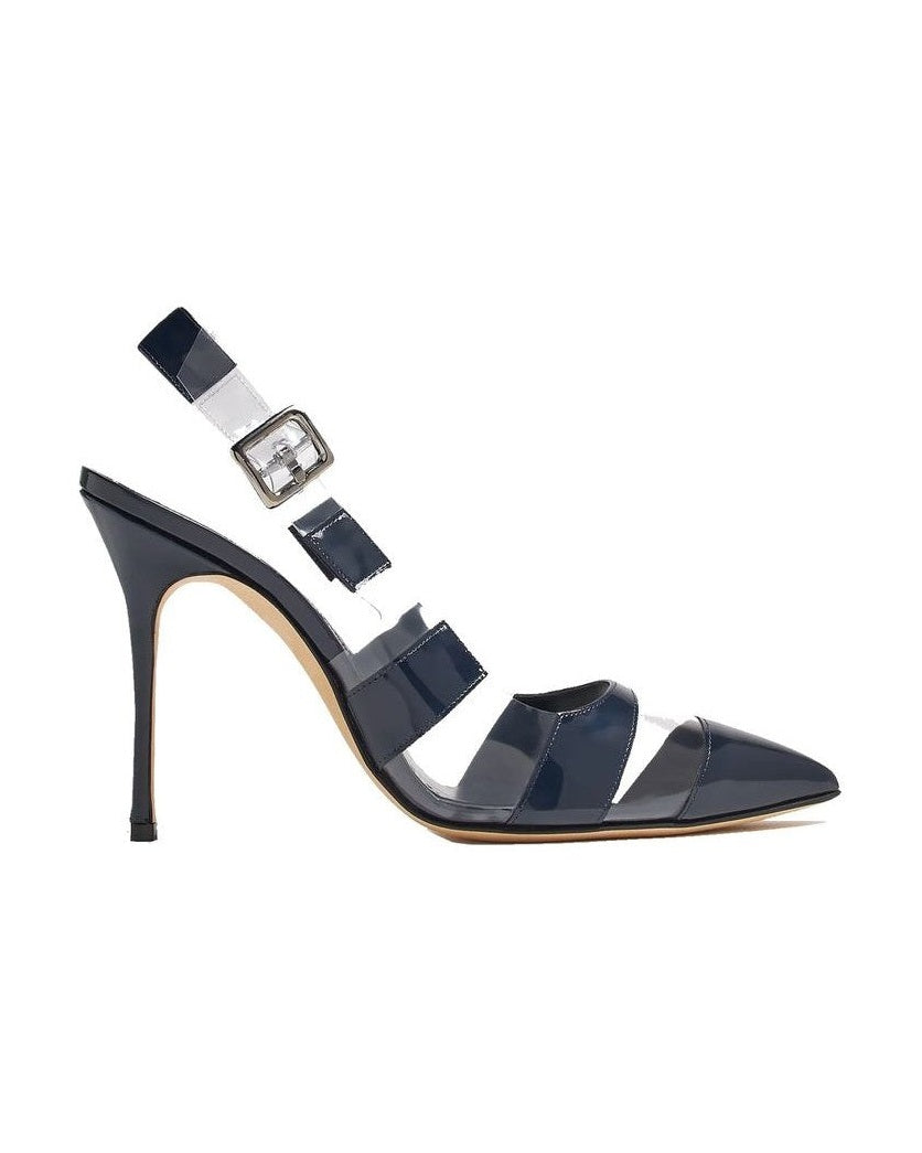 Manolo Blahnik Blue Calfskin High Heel Pumps Glam Steals