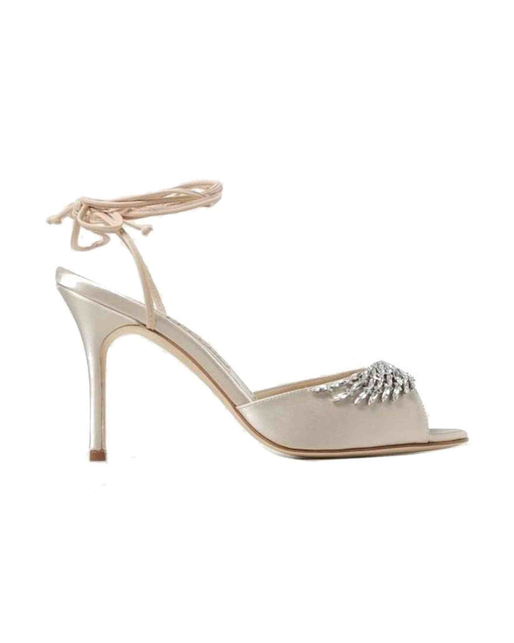 Manolo Blahnik Satin Plumena 090 Sandals Glam Steals