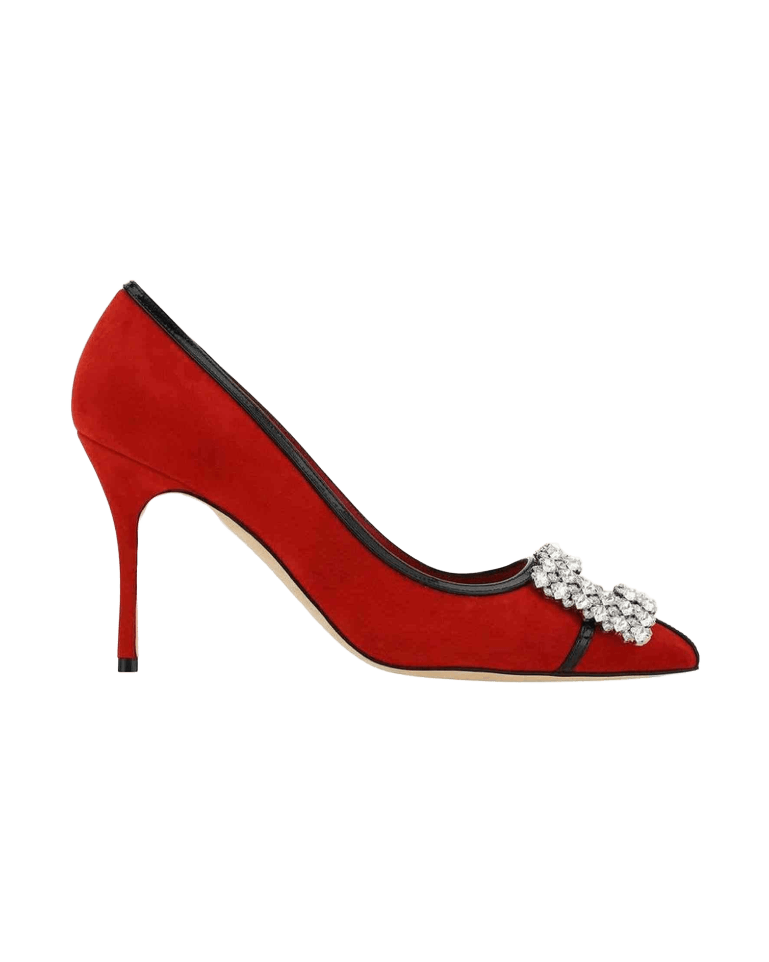 Manolo Blahnik Suede Tuberian 90 Pumps Glam Steals