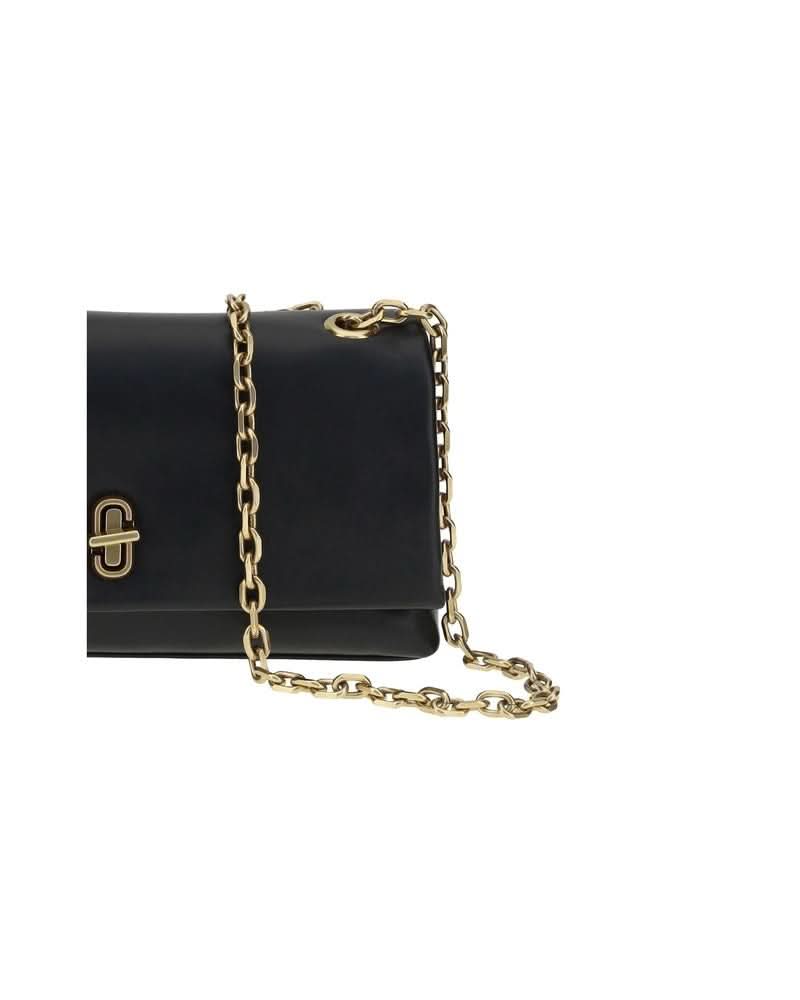 Marc Jacobs Black Calf Leather Bos Taurus Shoulder Bag