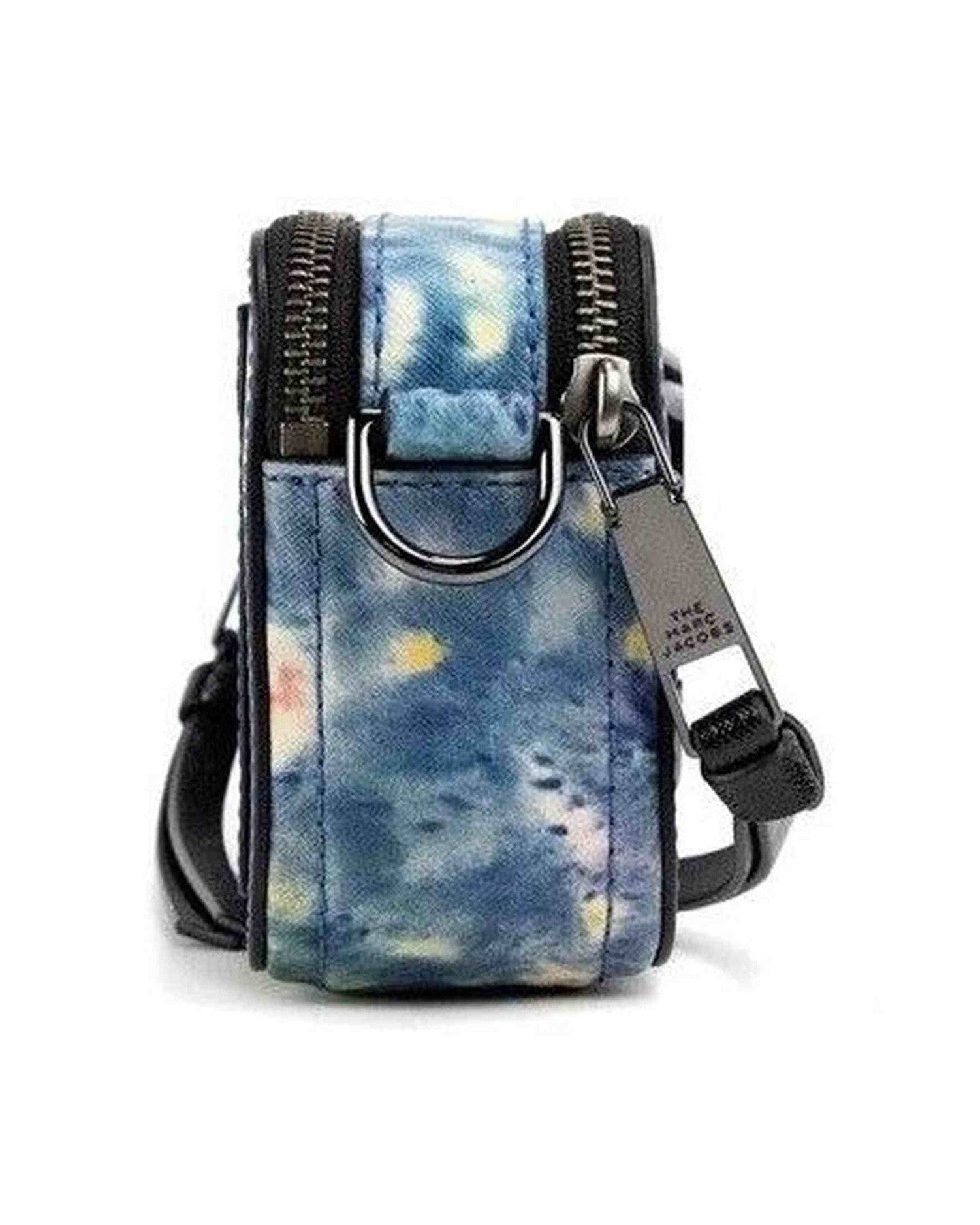 Marc Jacobs The Snapshot Bag Watercolor Printed Leather Shoulder Bag Blue Purse Glam Steals