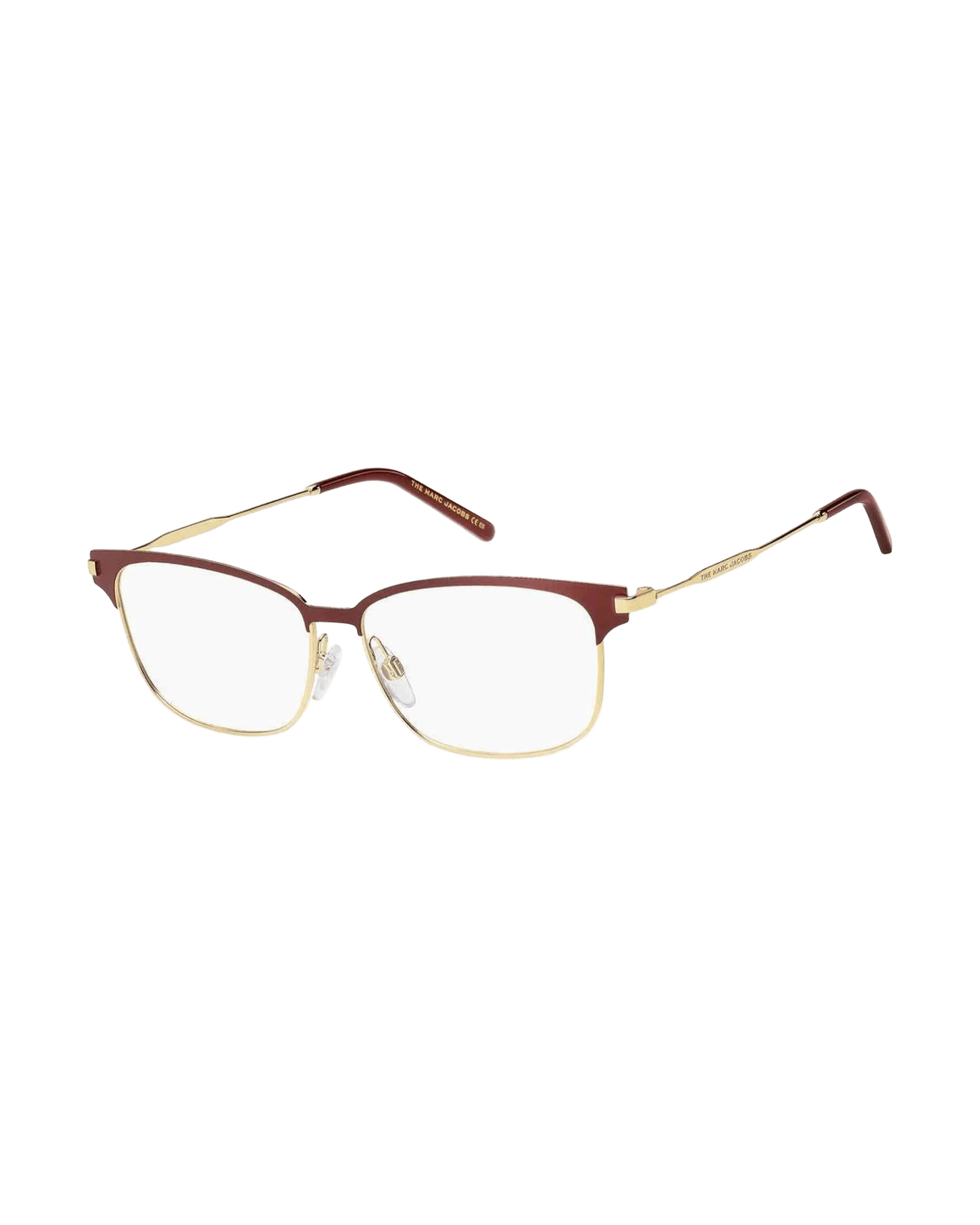 Marc Jacobs Burgundy Metal Frame Eyeglasses