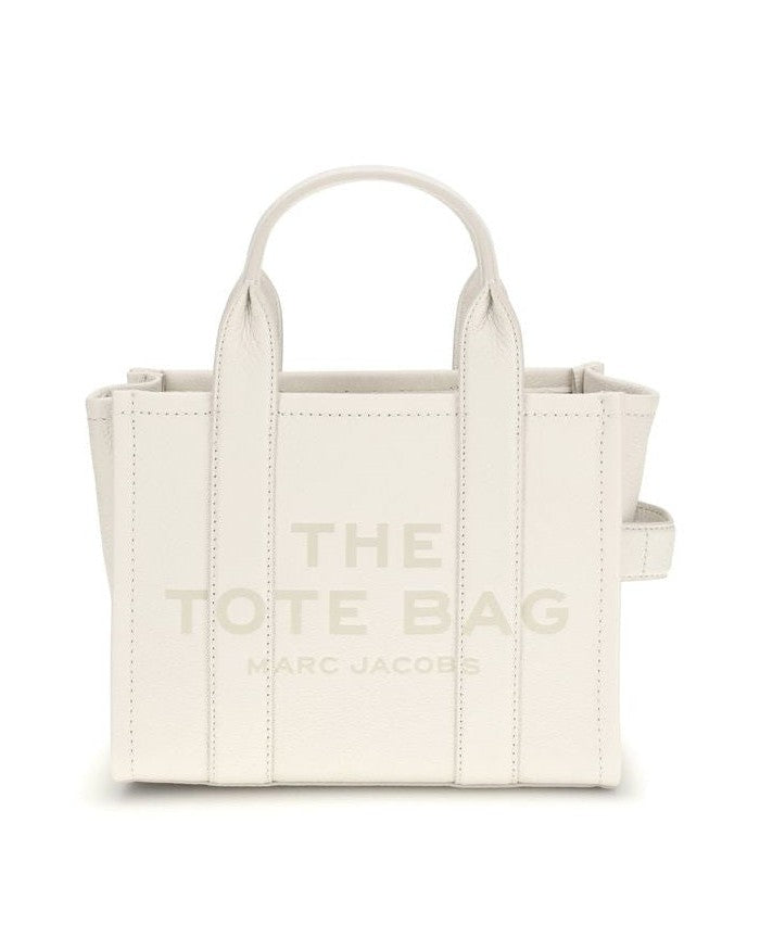 Marc Jacobs White Calf Leather Bos Taurus Handbag Shopper Bags