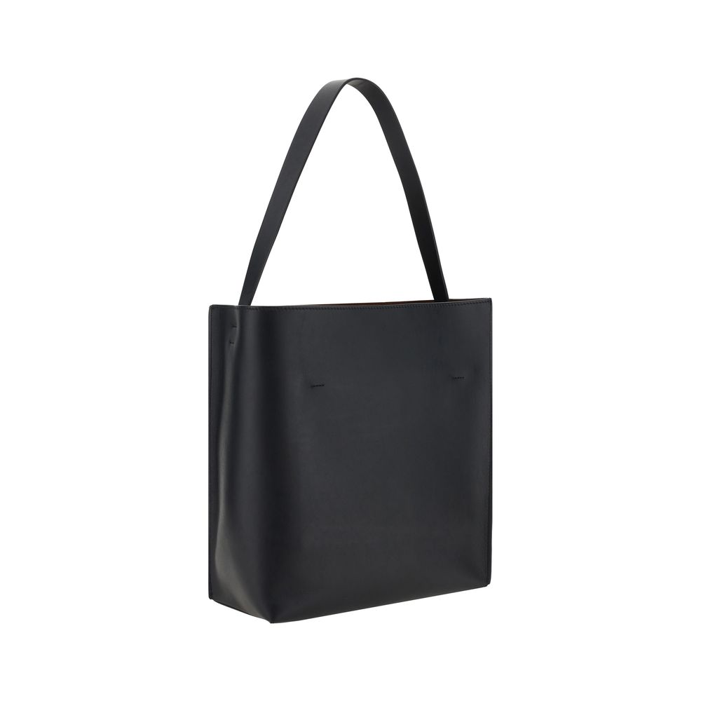 Marni Black Calf Leather Bos Taurus Shoulder Bag Glam Steals