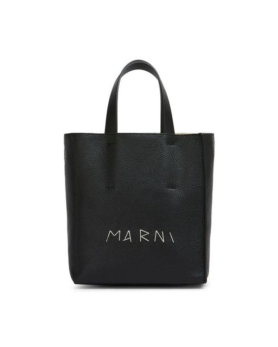 Marni Black Calfskin Tote Bag Glam Steals