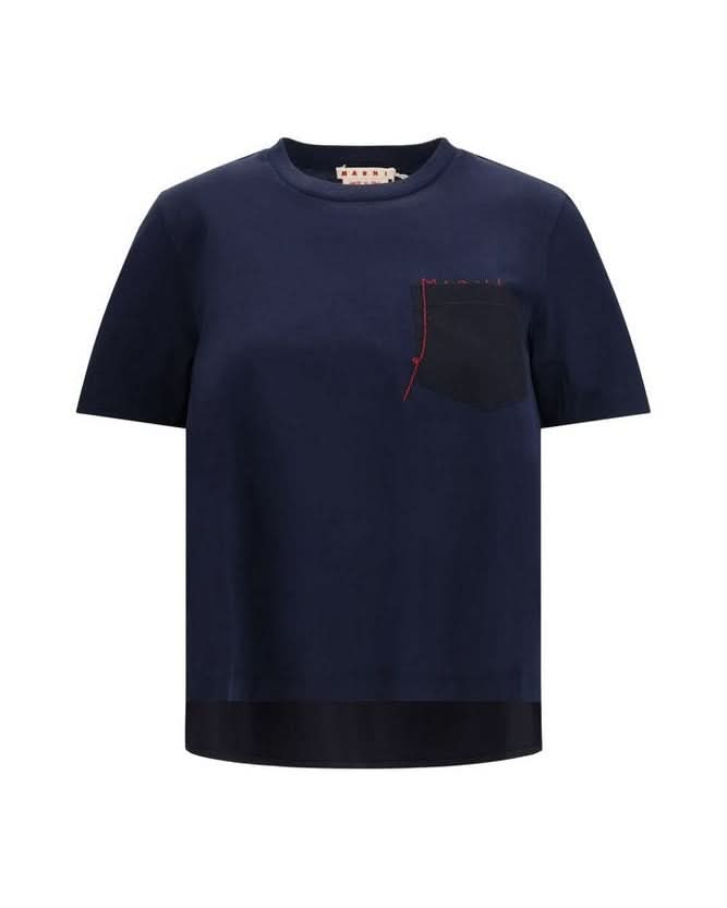 Marni Blue Cotton T-Shirt