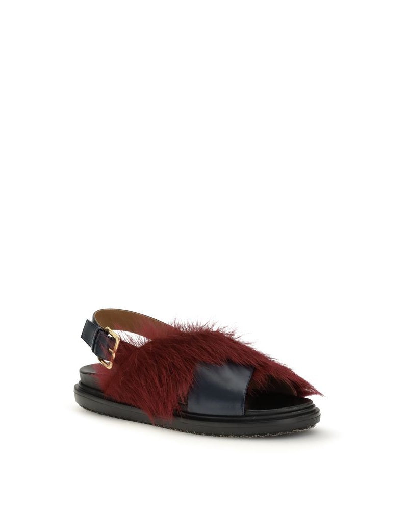 Marni Multicolor Calf Leather Bos Taurus Flat Sandals Glam Steals