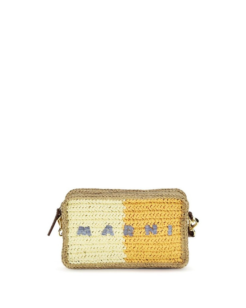 Marni Multicolor Raffia Shoulder Bag Glam Steals
