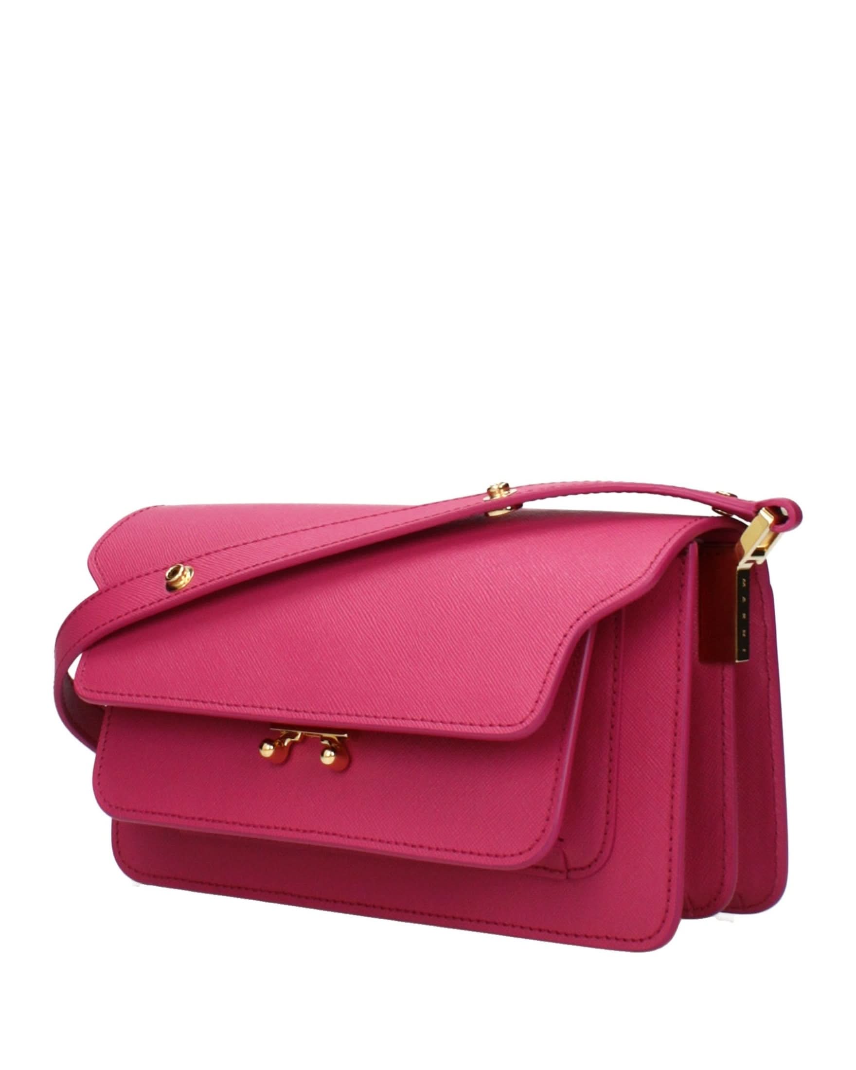 Marni Pink Leather Shoulder Bag