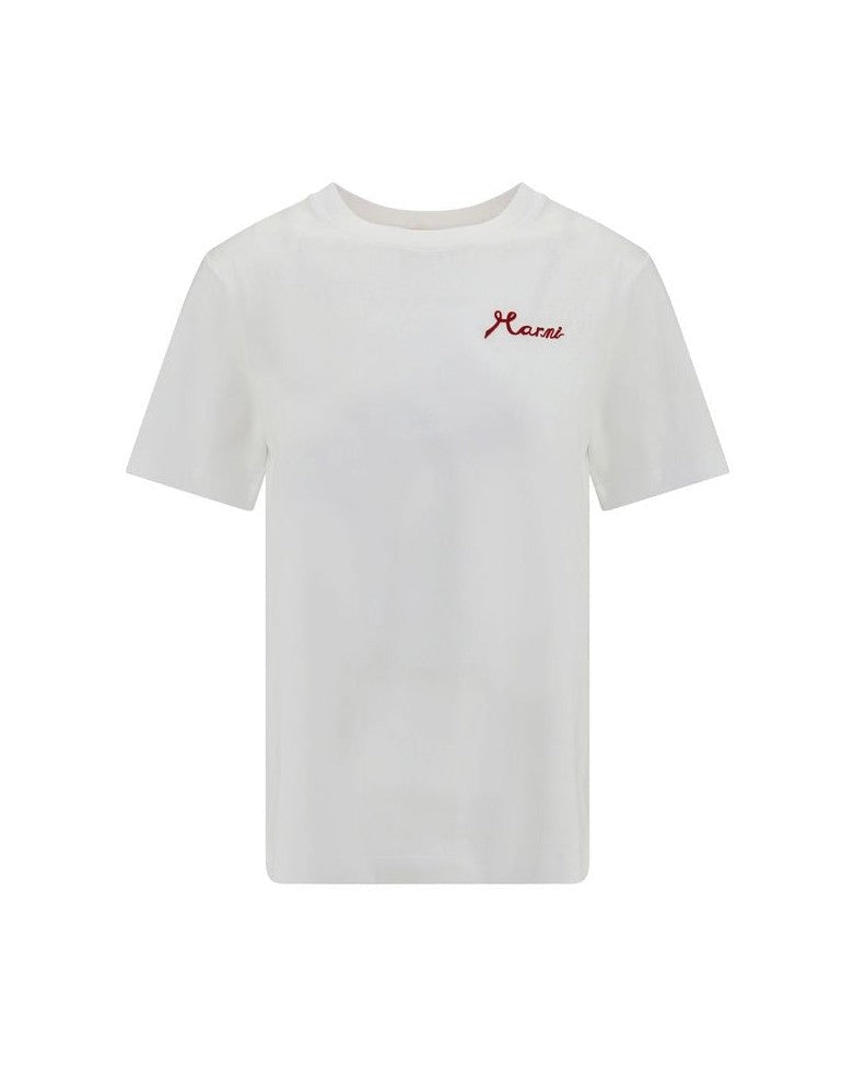 Marni White Cotton T-Shirt T-Shirts