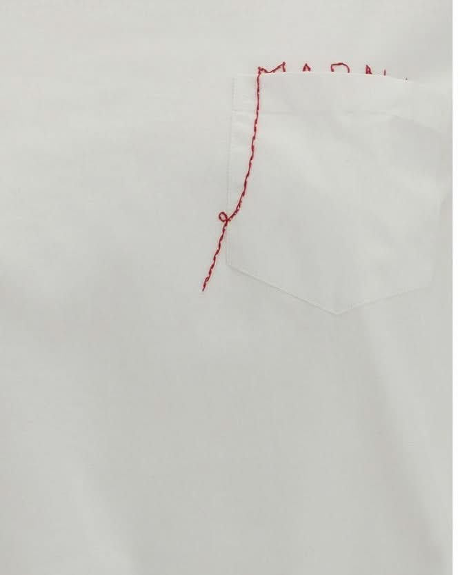 Marni White Cotton T-Shirt