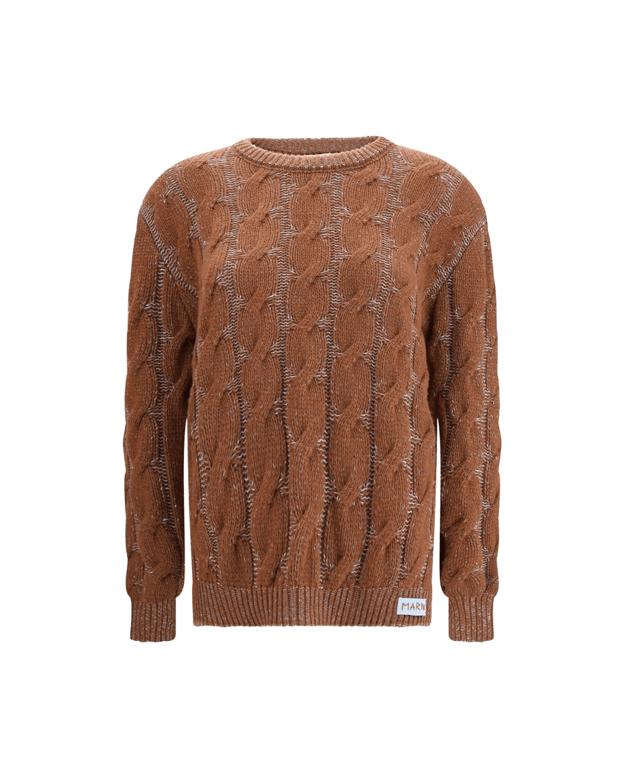 Marnie Marni Brown Wool Fleece Sweatshirt Glam Steals