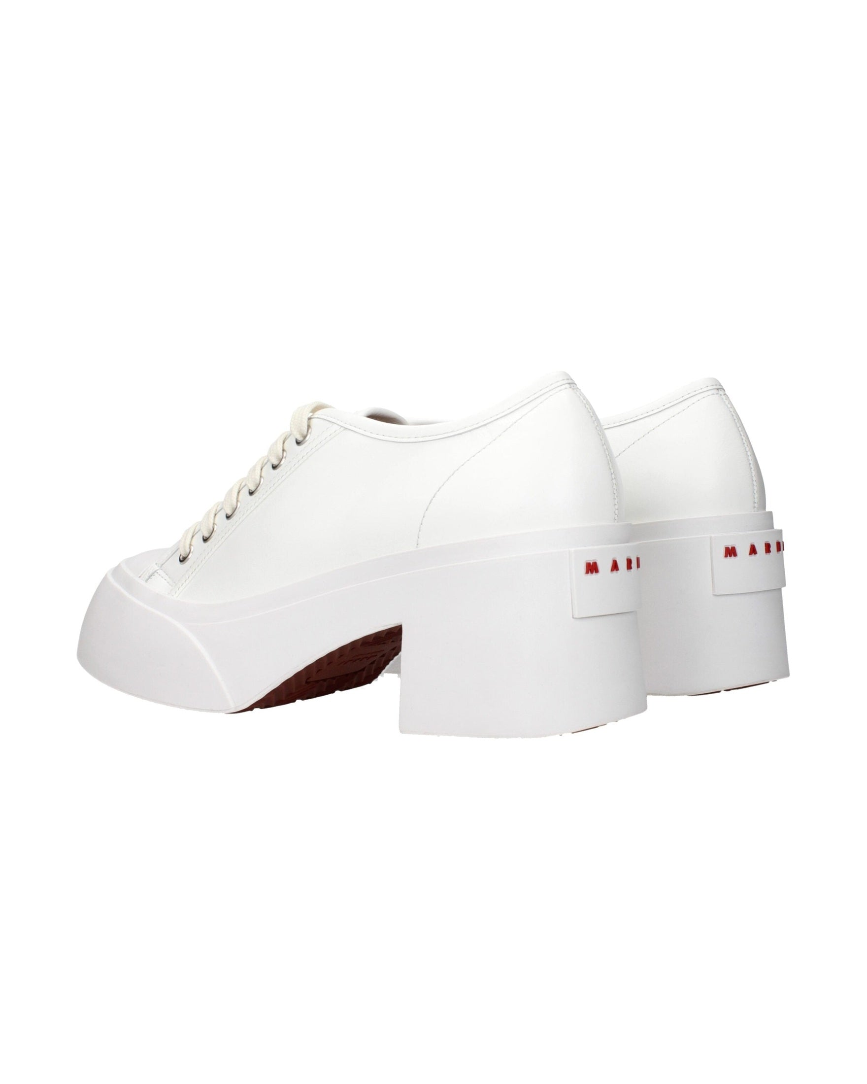 Marnie White Leather Marni Platform Sneakers Glam Steals