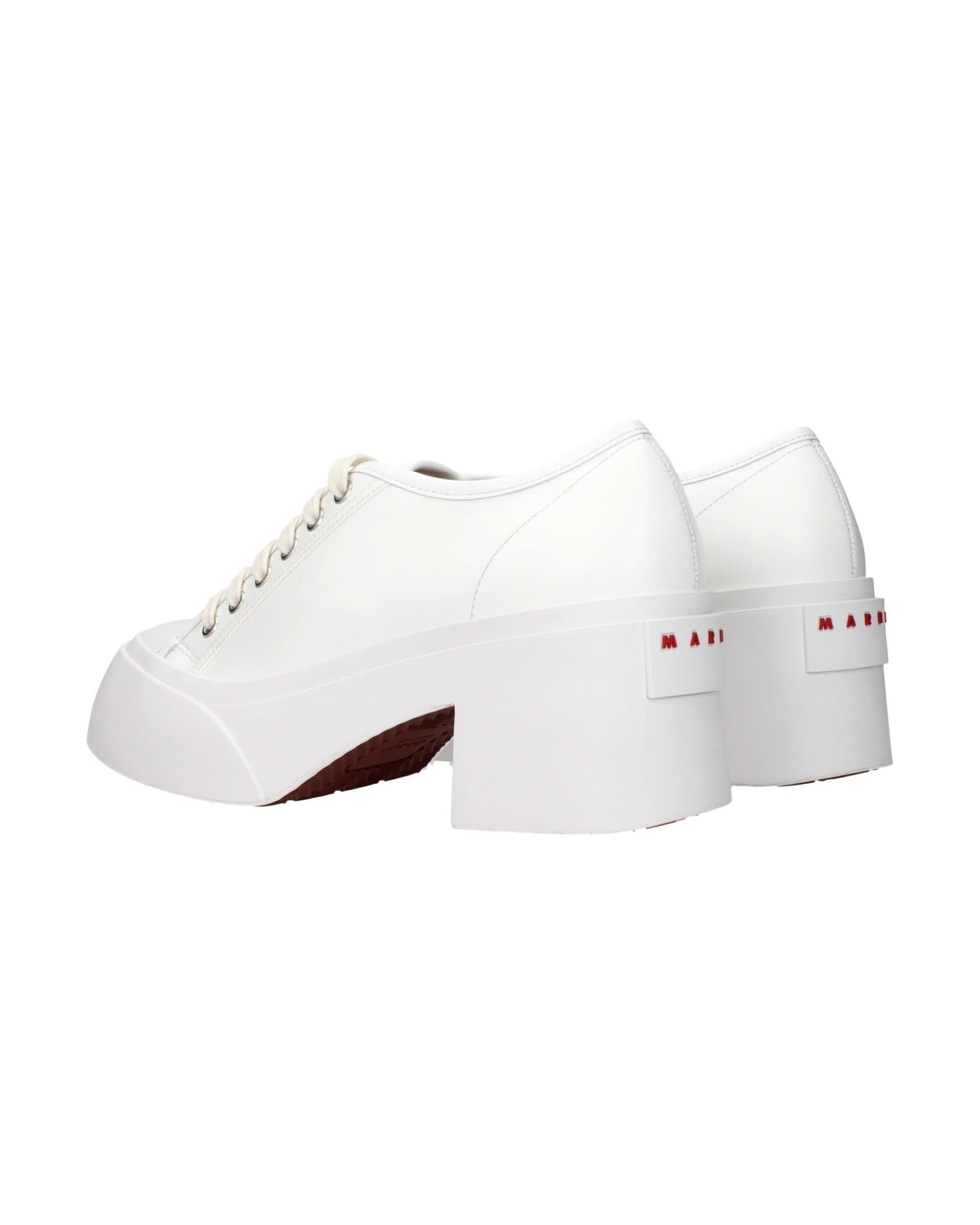 Marnie Leather White Marni Platform Sneakers Sneakers