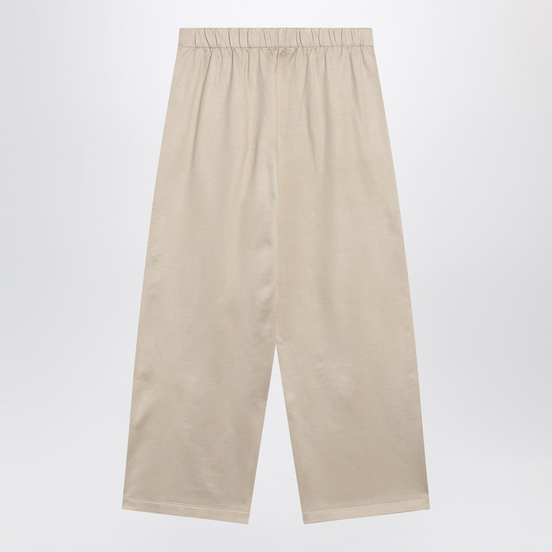 Max Mara Beige Silk Blend Trouser Glam Steals