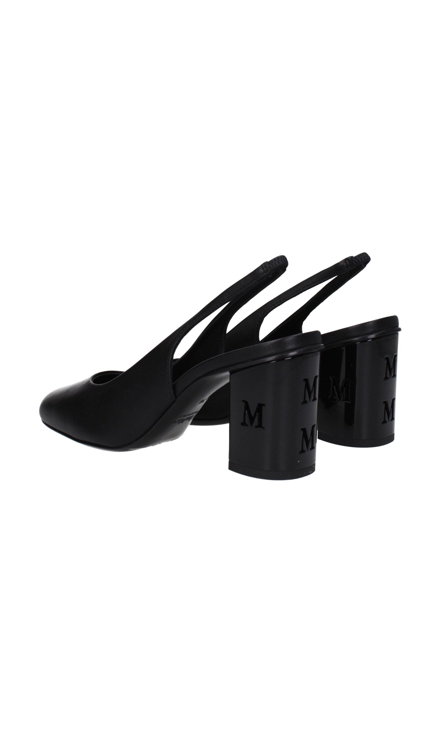 Max Mara Black Leather High Heel Pumps Glam Steals